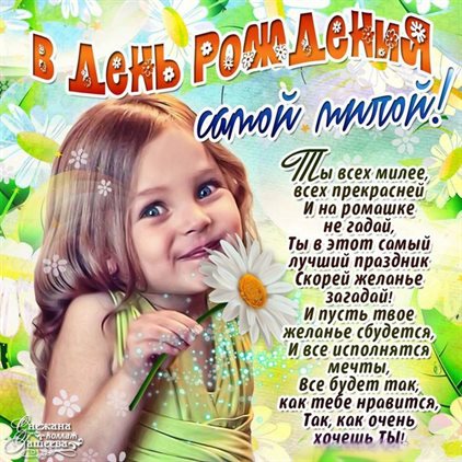 Открытки с ромашками с Днем Рождения — прекрасный выбор!