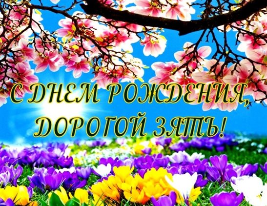 Особенная открытка для Открытки зятю с Днем Рождения