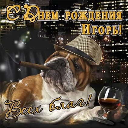 От души: Открытки Игорю с Днем Рождения