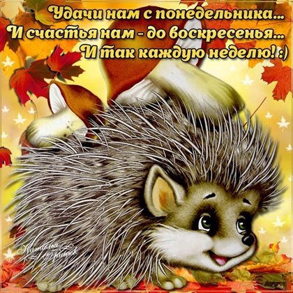 Счастья и удачи