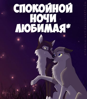 Позитивные эмоции для Открытки спокойной ночи любимая
