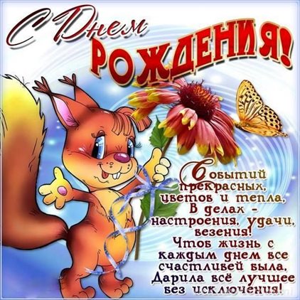 Красивая открытка для Детские открытки с Днем Рождения