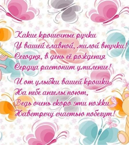 Подарите улыбку: Открытки внучке с Днем Рождения