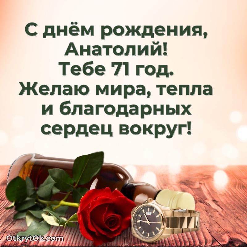 Короткое пожелание Анатолию