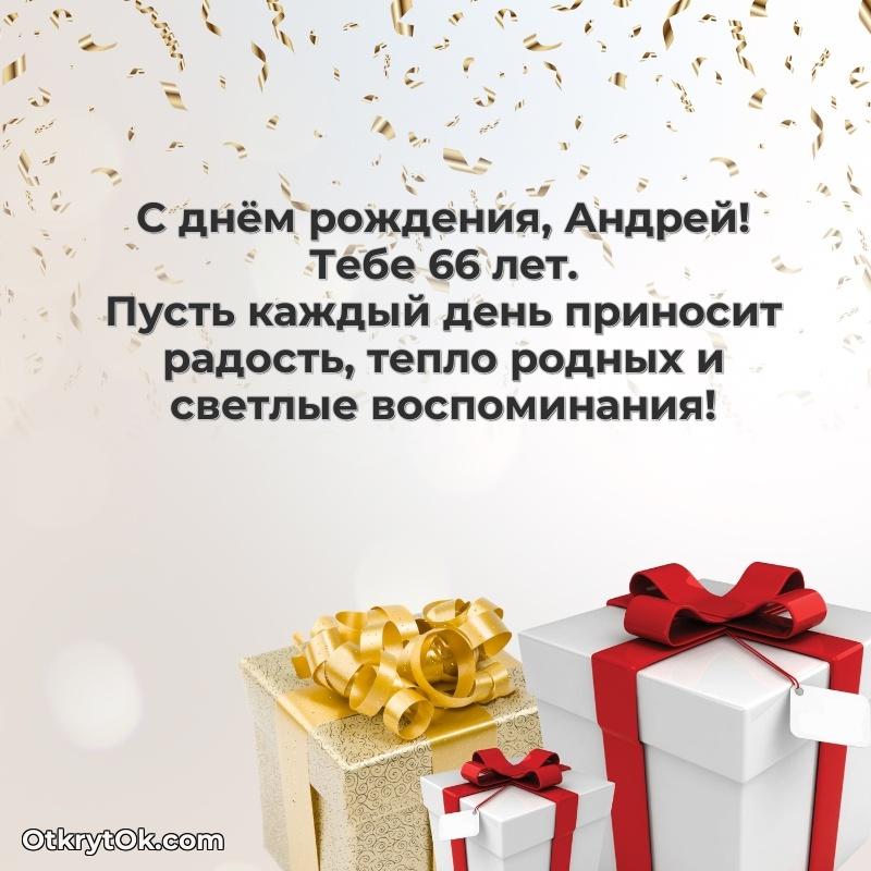 Андрею 66 лет