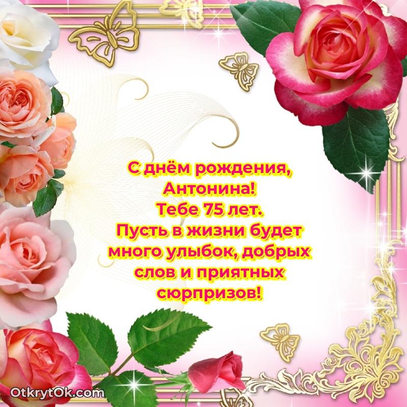 Антонине 75 лет поздравление Антонине 75 лет