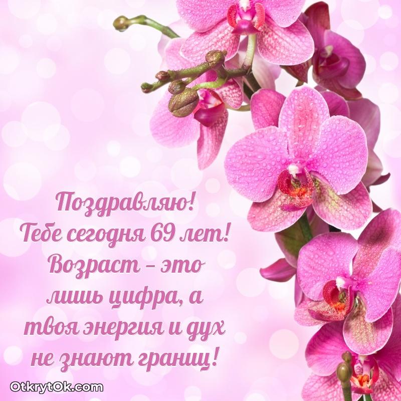 Скачать новые открытки племяннице 69 лет бесплатно — открытка Римме