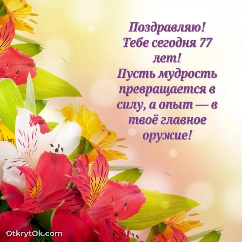 Новые прикольные открытки бабушке 77 лет