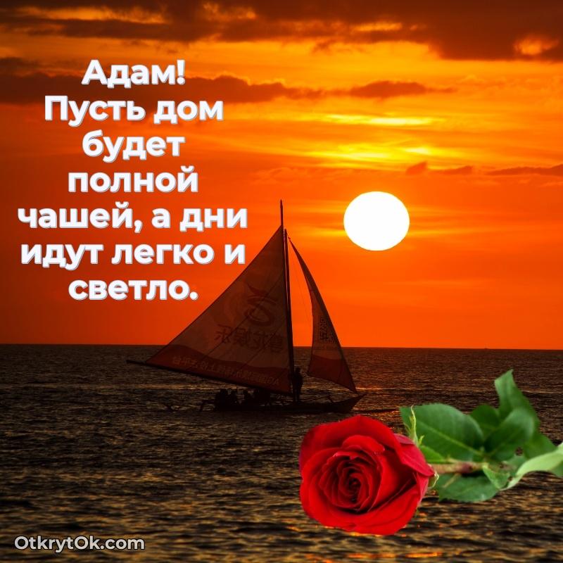 Пожелания и открытки Адам