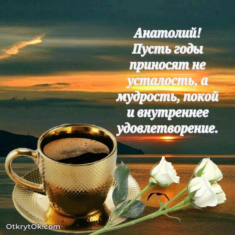Картинка — поздравление Анатолию на 70 лет