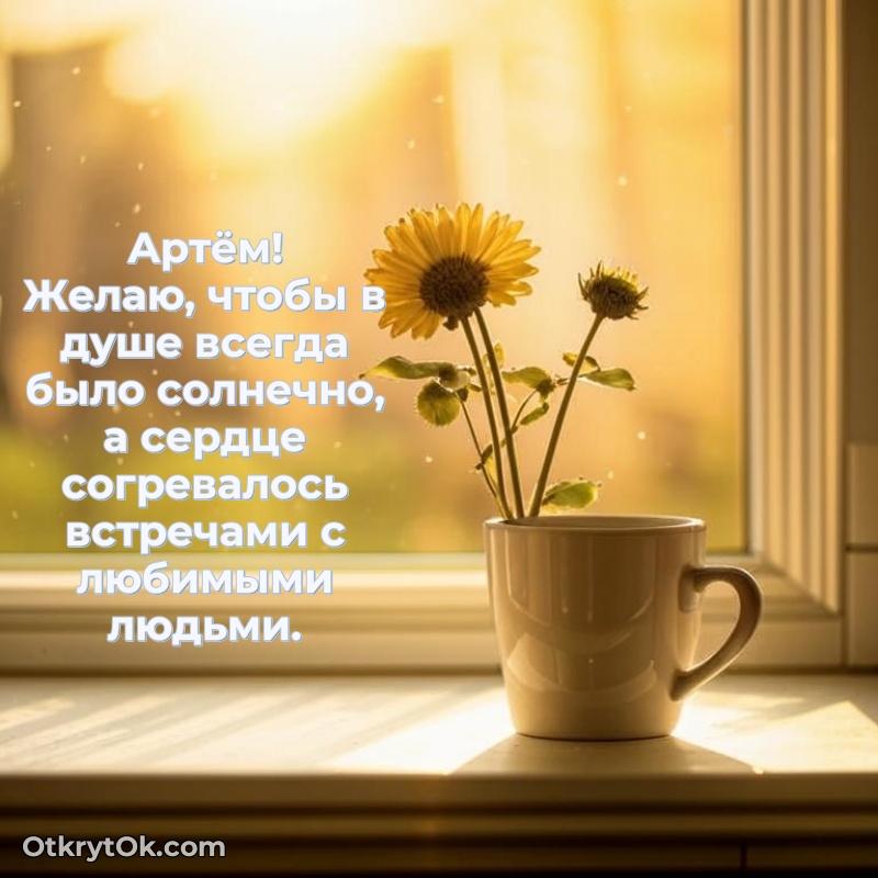 Мини — открытка поздравляемому