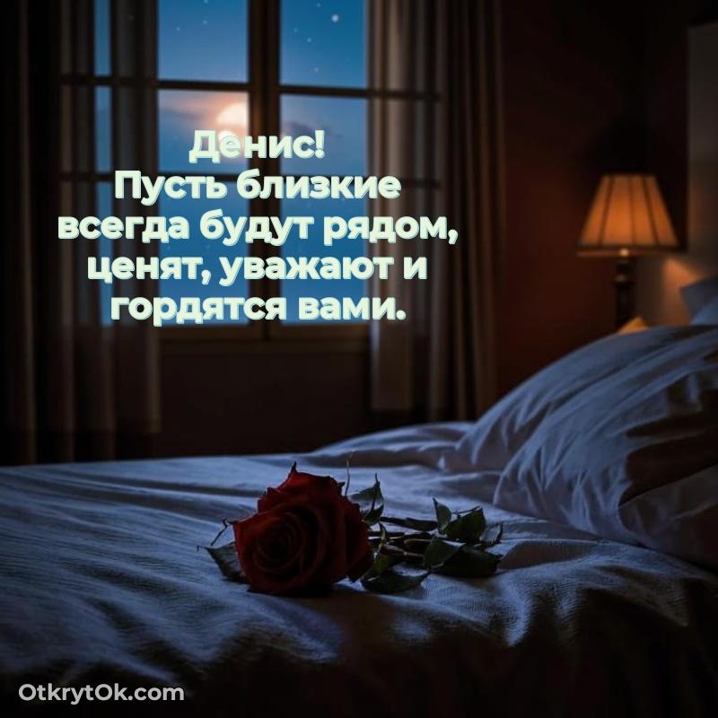 Новые открытки с днем рождения брата праздничные Денису