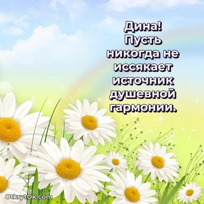 Поздравление женщине Дине