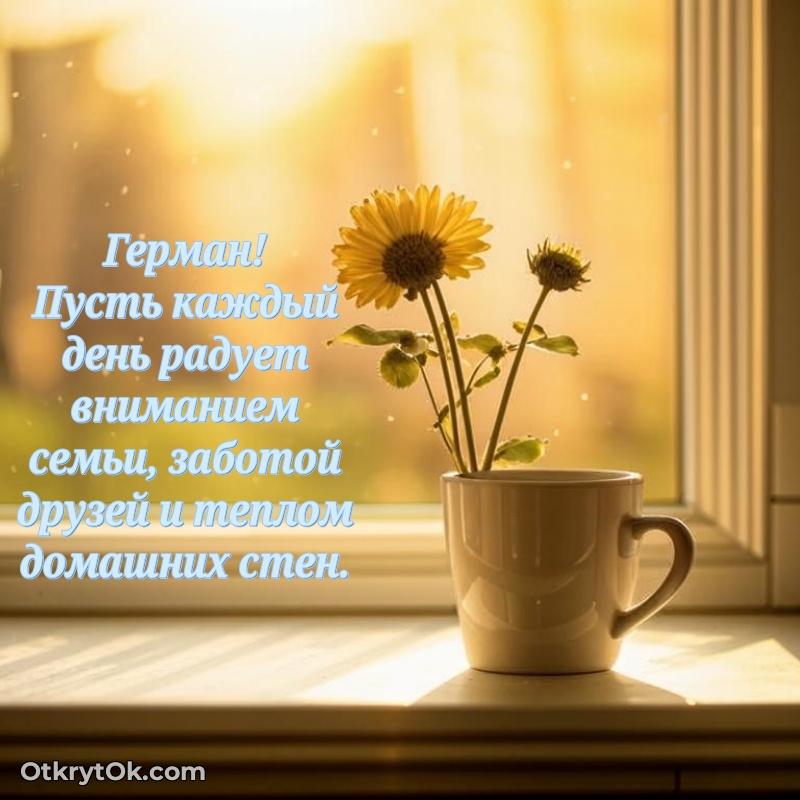 Мерцающая картинка Герману с днем рождения