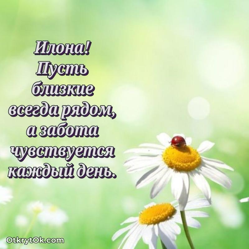 Пожелания и открытки Илона