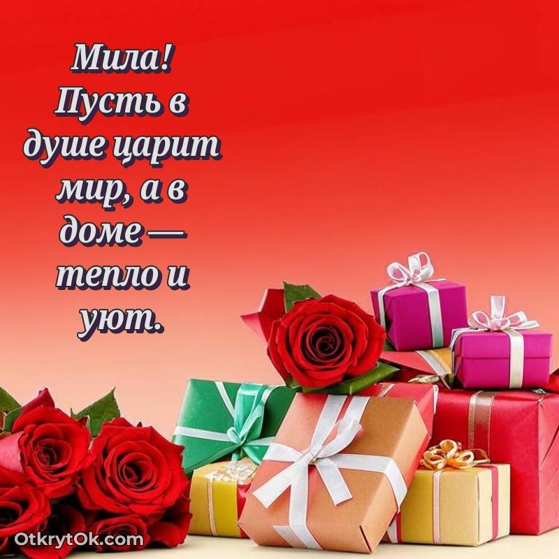 Короткое пожелание Миле