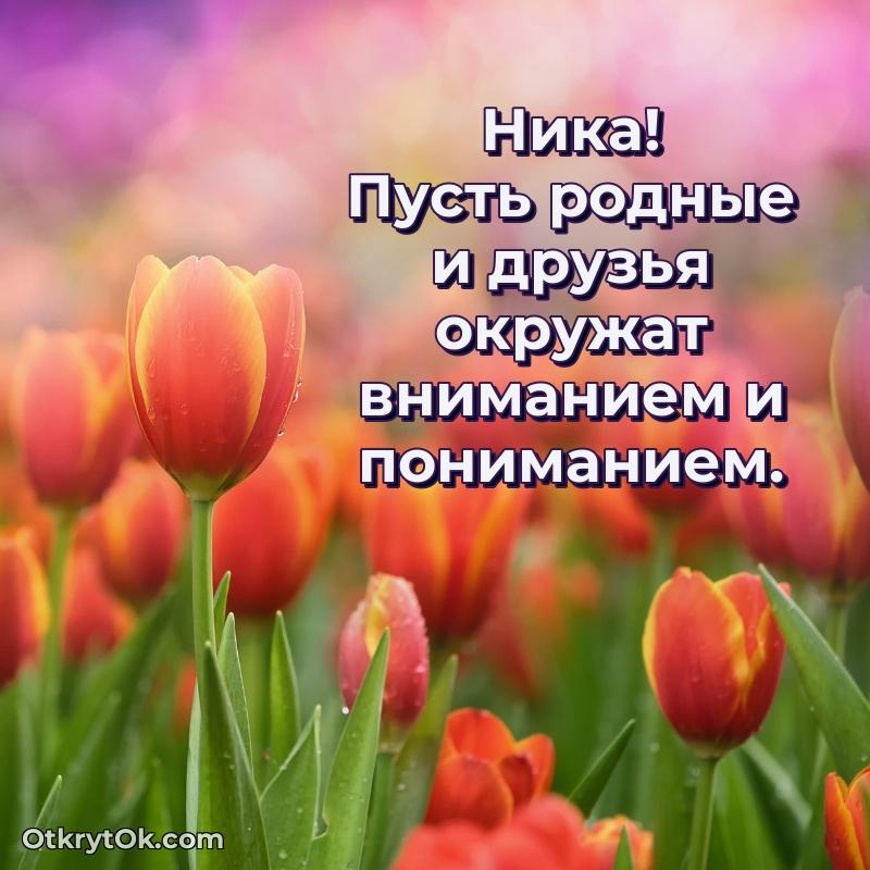 Мерцающая картинка маме Нике с днем рождения