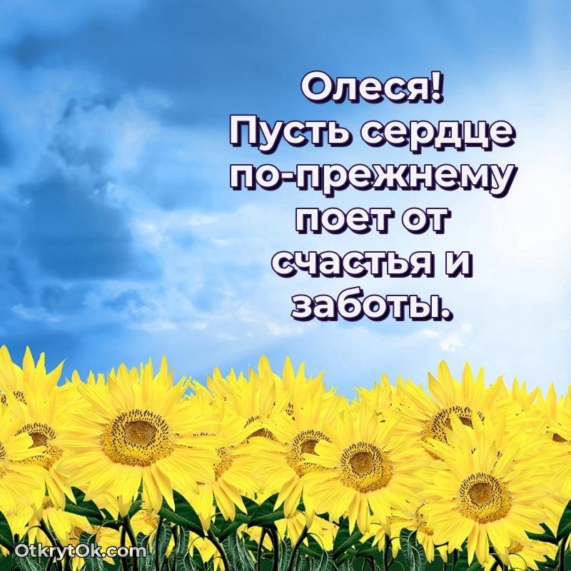 Олеся, поздравление на 72 года