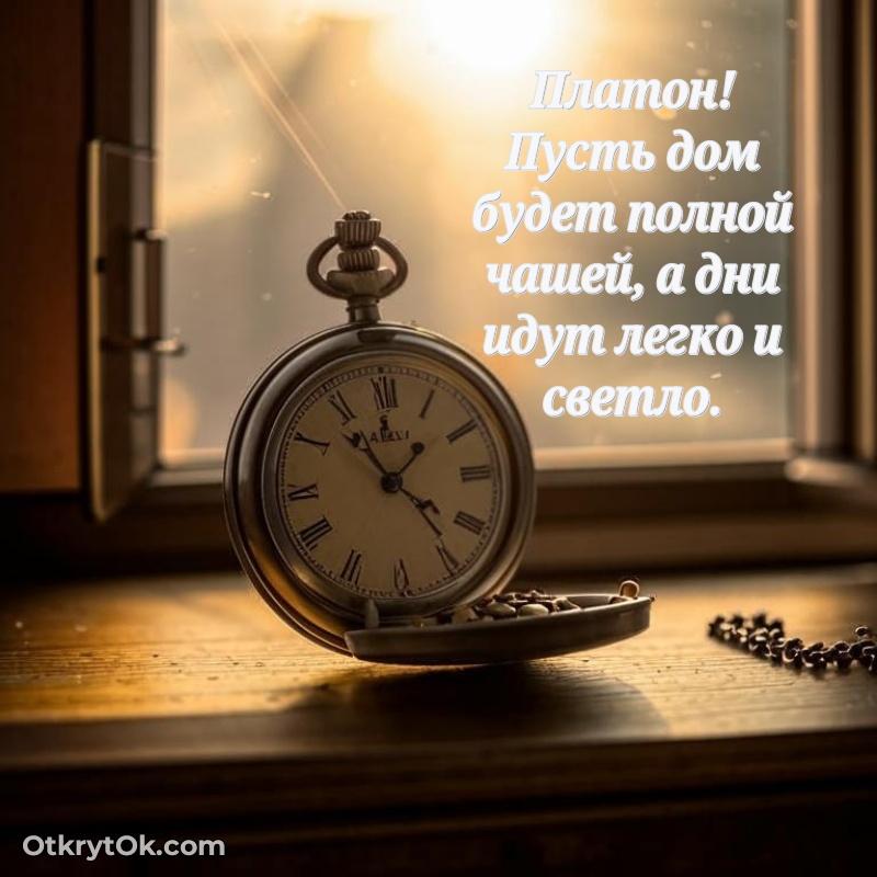 Поздравление мужчине Платону поздравляемому