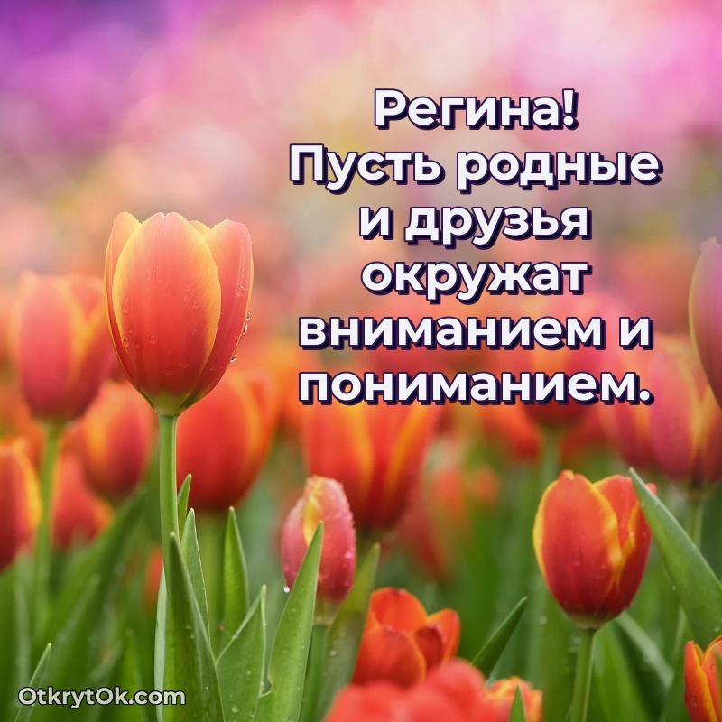 Новые открытки с днем рождения праздничные Регине