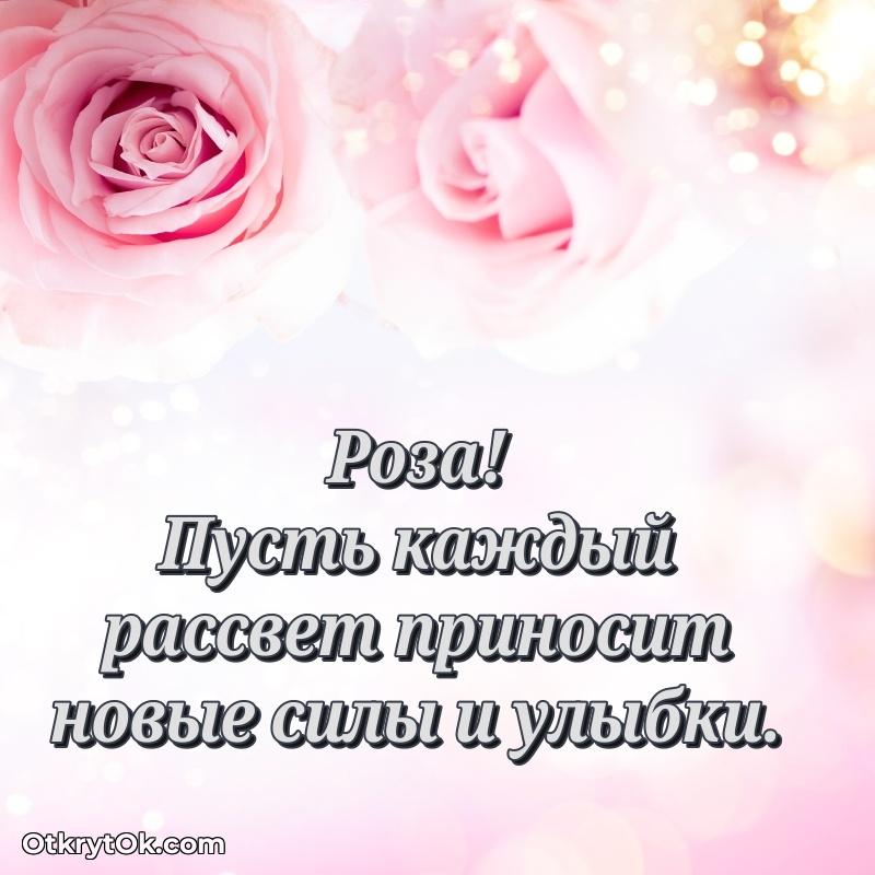 Поздравление женщине Розе