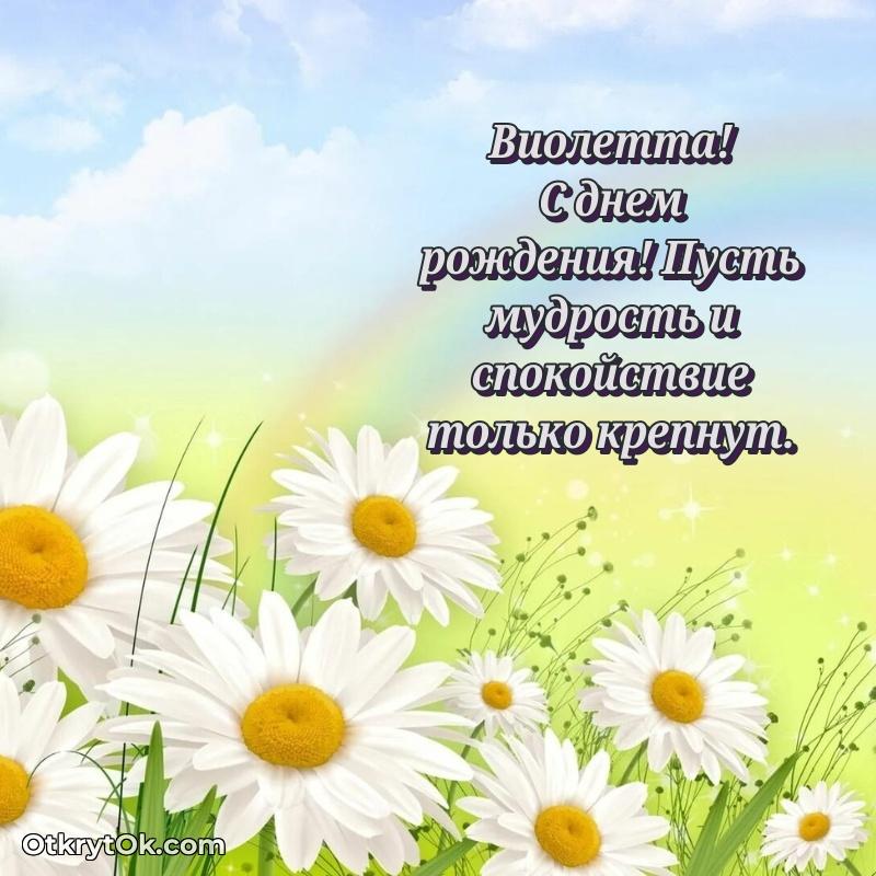 Короткое пожелание Виолетте