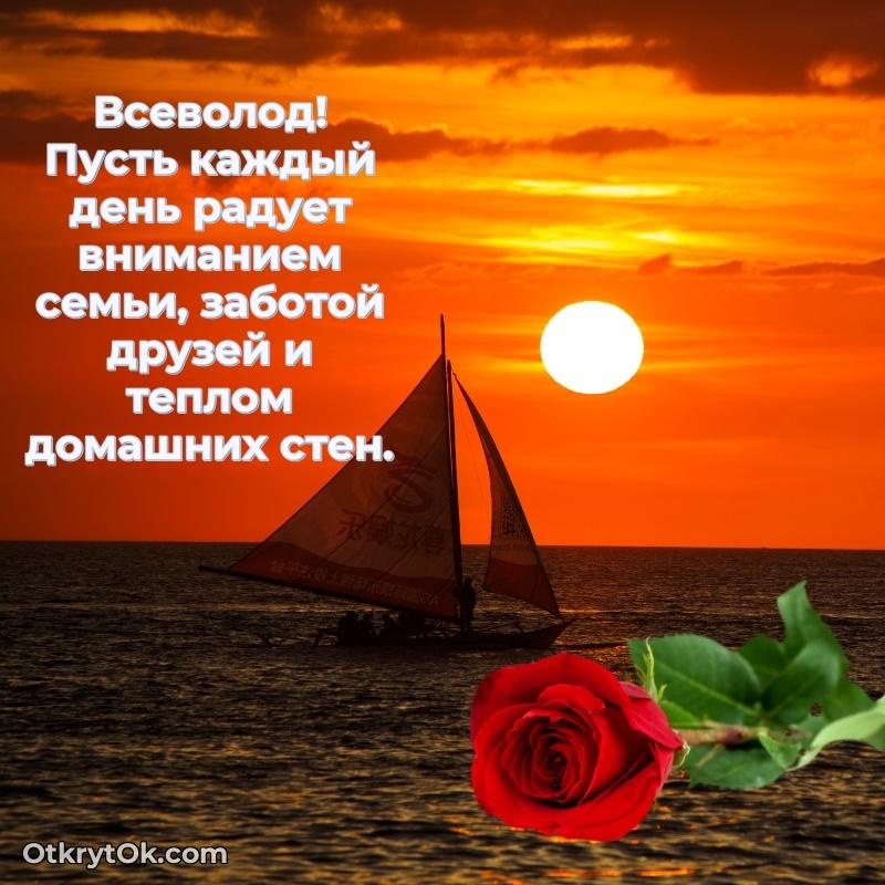 Яркая гифка Всеволоду с днем рождения