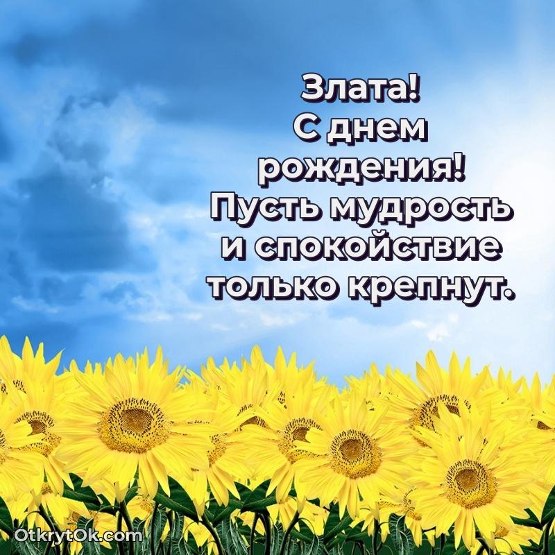 Пожелания маме Злате — открытка Злате