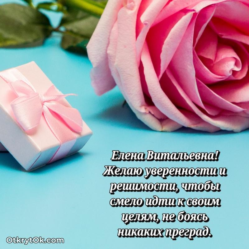 Поздравление директору Елене Витальевне