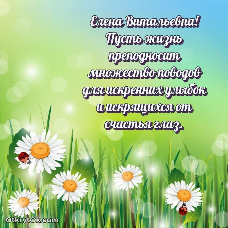 Открытка доктору Елене Витальевне