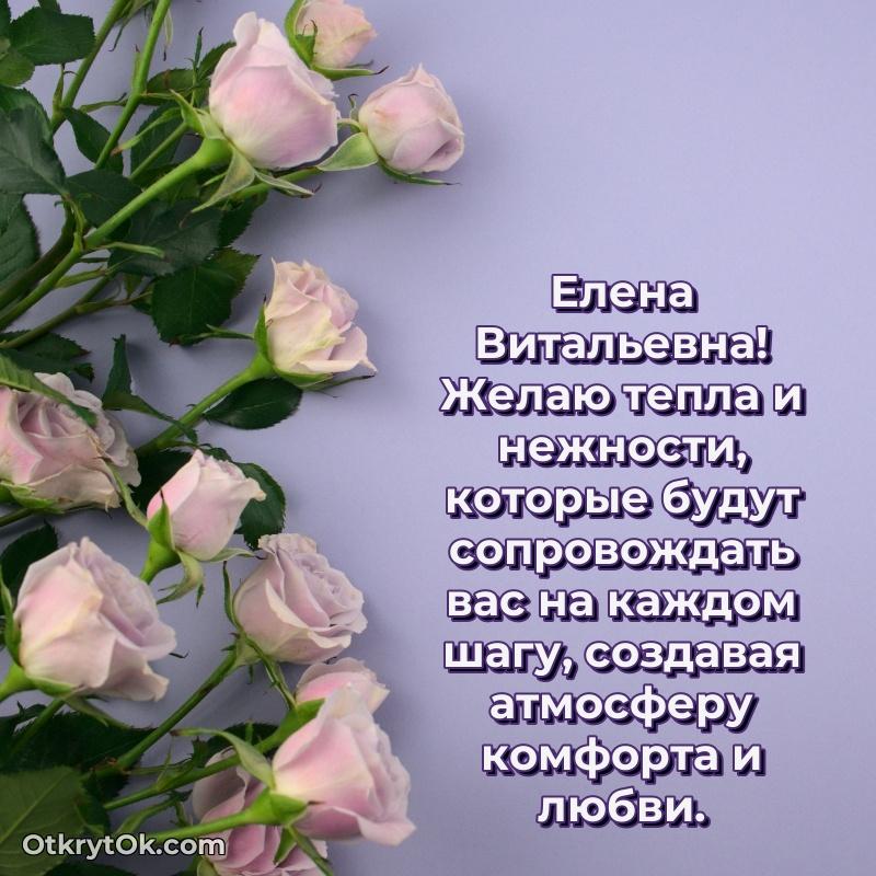 Открытка с выходом на пенсию Елене Витальевне