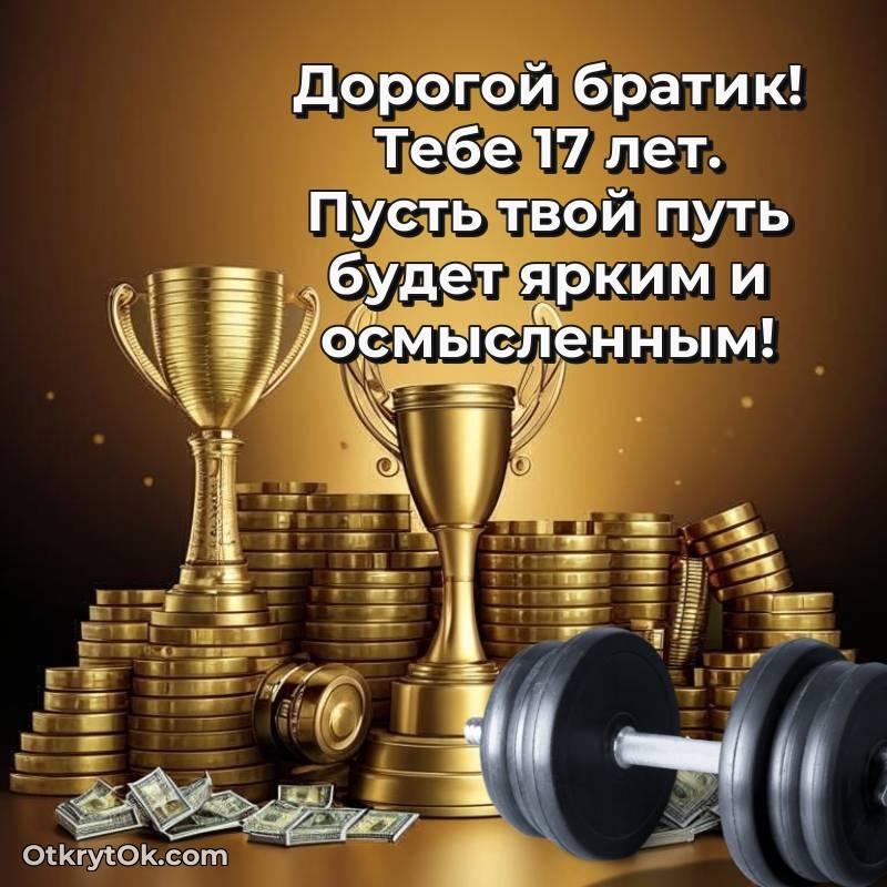 Красивое поздравление Брату 17 лет