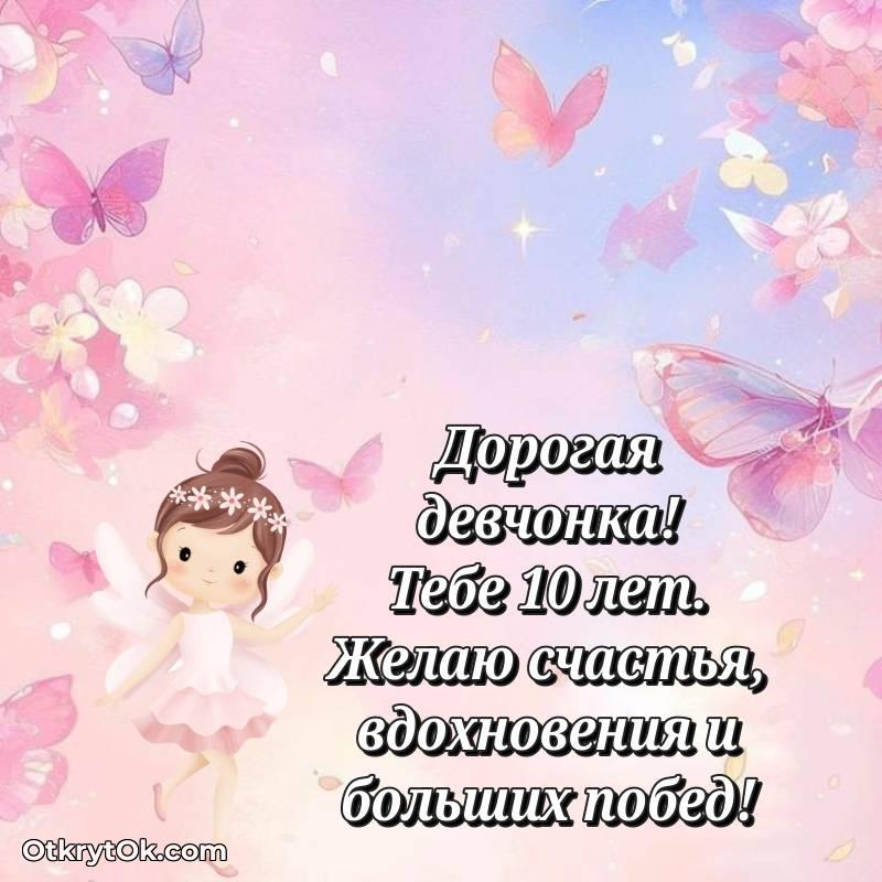 мерцающая открытка с днем рождения