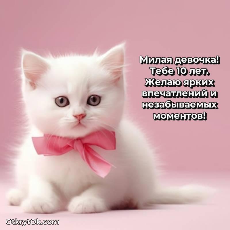 Иллюстрация Девочке на 10 лет