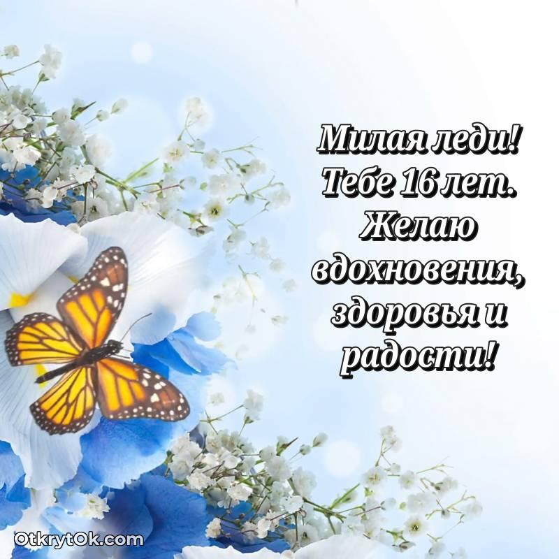 Картинка прикольная Девушке на 16 лет