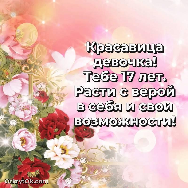 Картинка прикольная Девушке на 17 лет