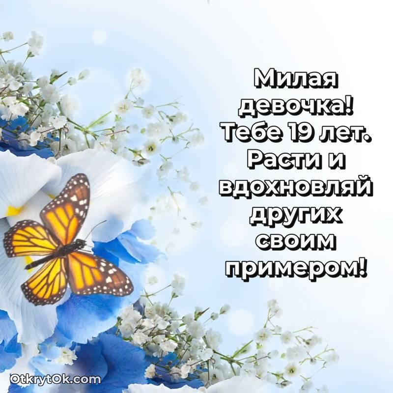 Иллюстрация Девушке на 19 лет — оригинальное