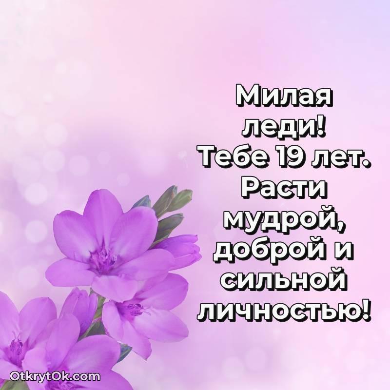 Картинка прикольная Девушке на 19 лет