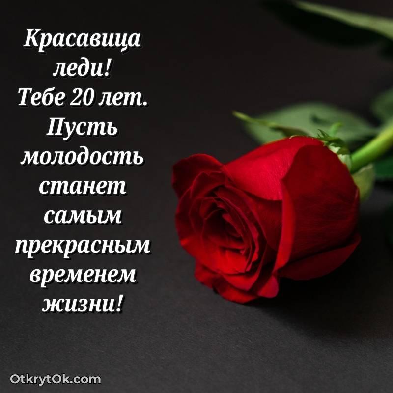 Картинка прикольная Девушке на 20 лет