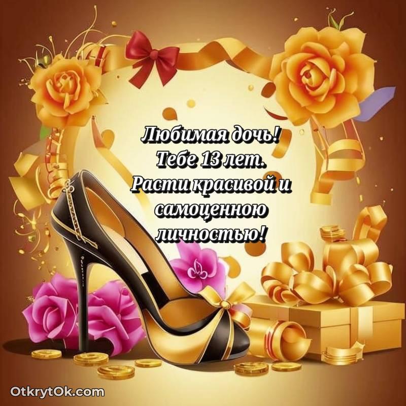 поздравительная открытка с др — трогательное