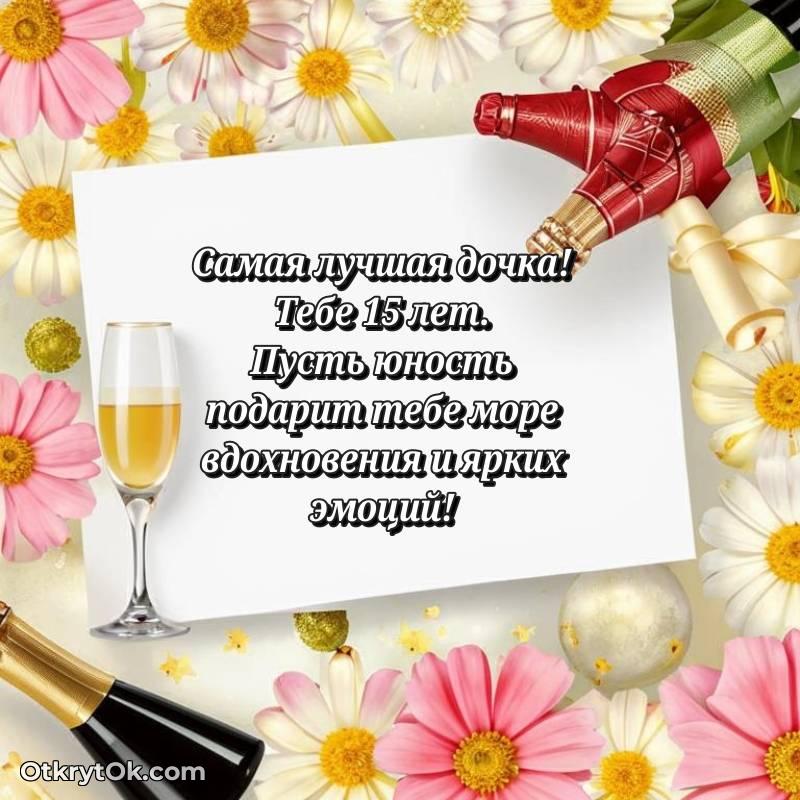 поздравительная открытка с др