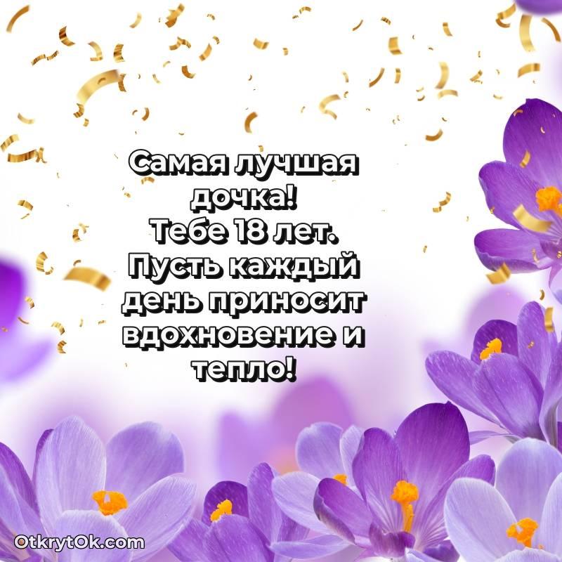 весёлое Дочери открытки на 18 лет