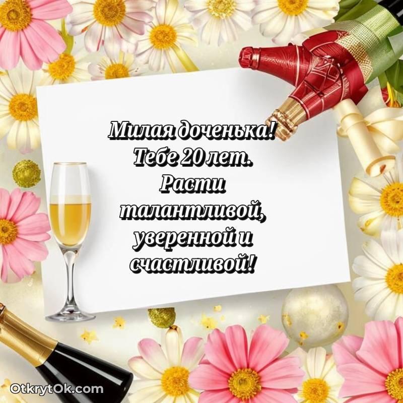 оригинальное Красивое поздравление Дочери 20 лет