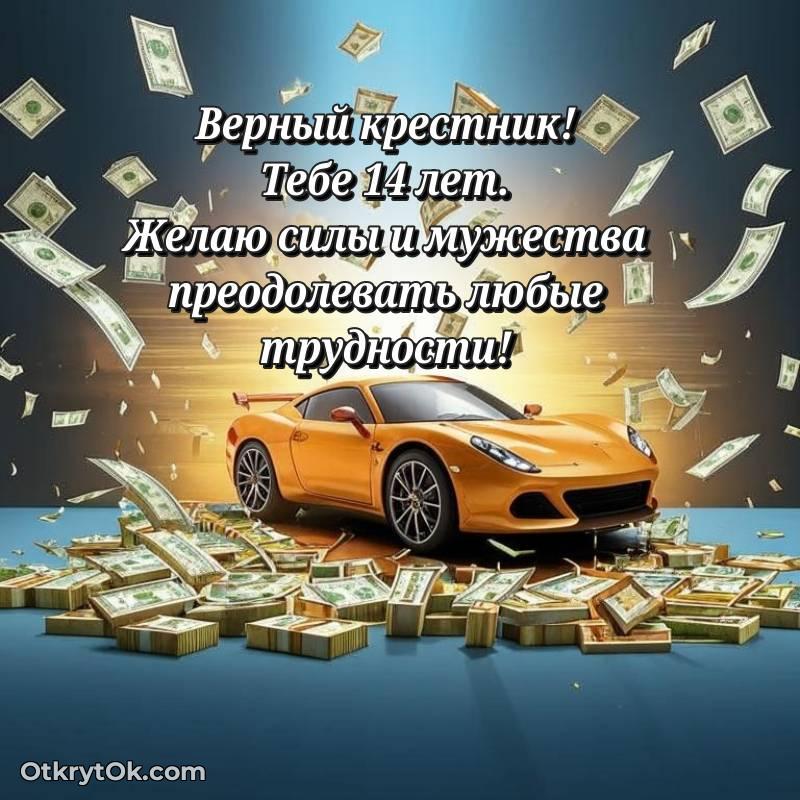 прикольная открытка на др — яркое