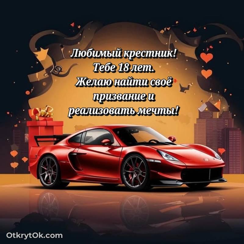 яркая современная картинка с др