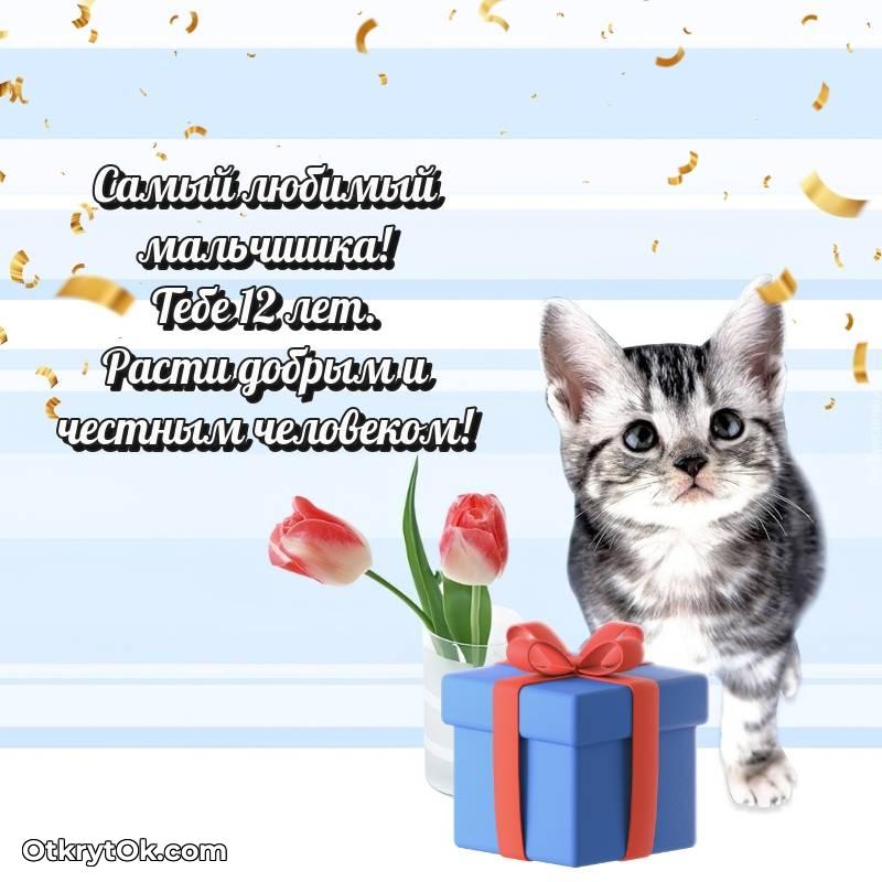 Открытка Мальчику на 12 лет
