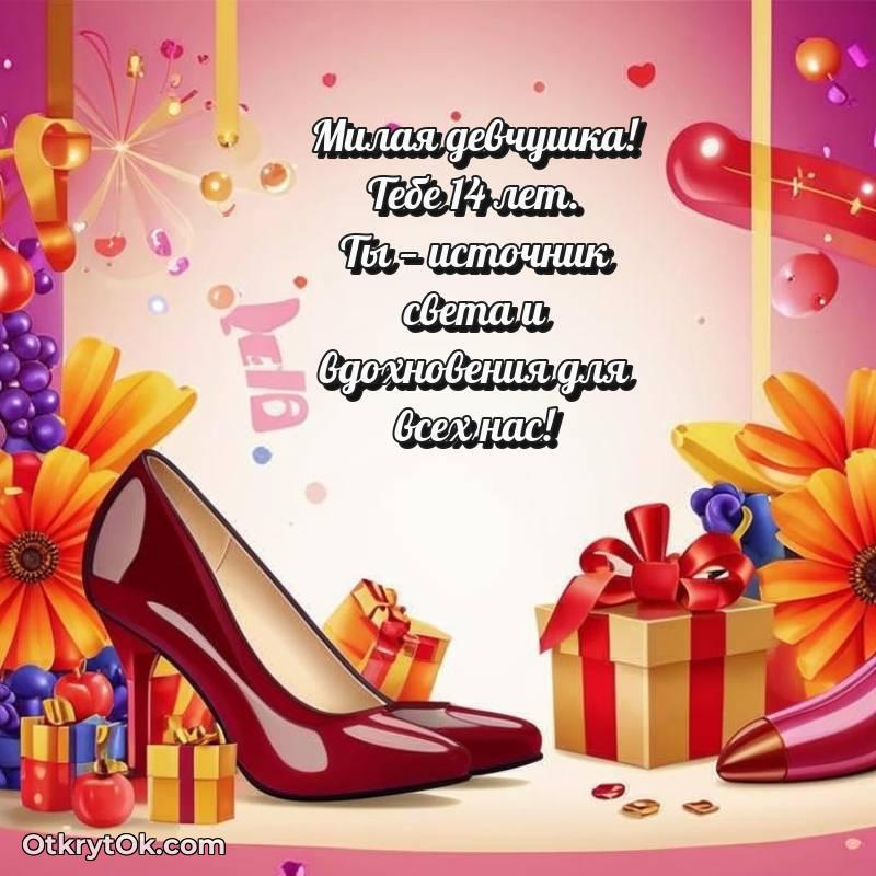 Красивое поздравление Маме дочери 14 лет