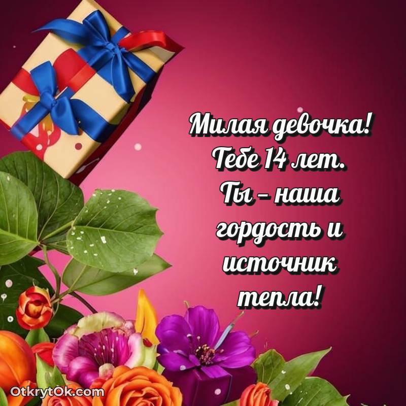 Картинка прикольная Маме дочери на 14 лет