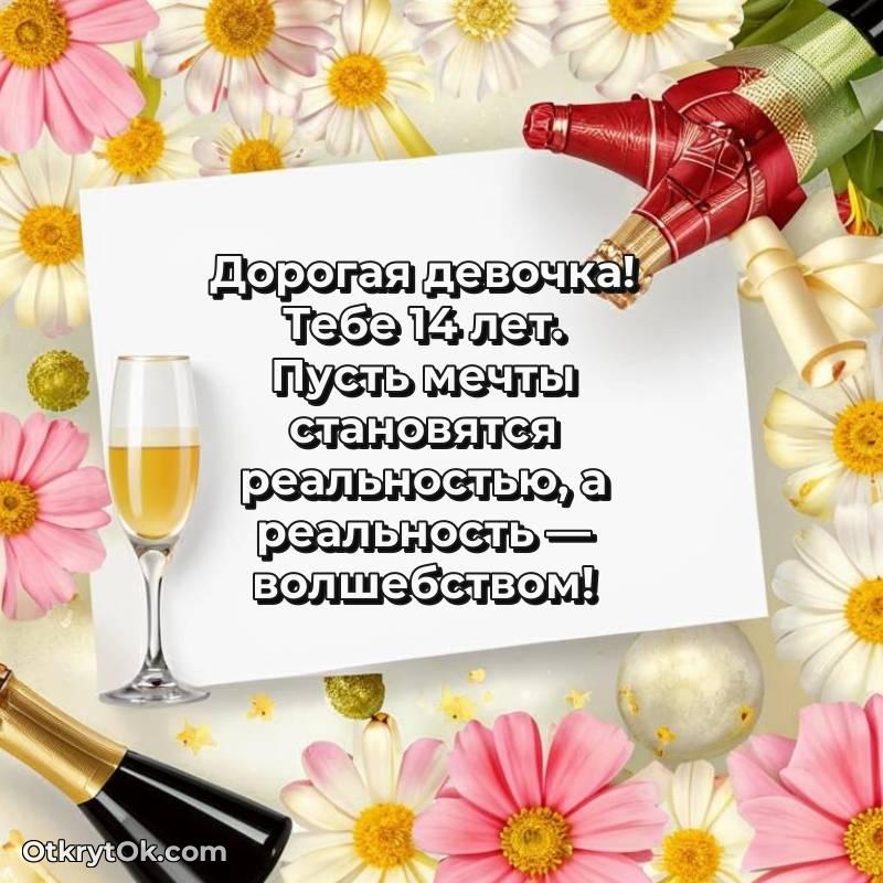 яркая открытка на день рождения