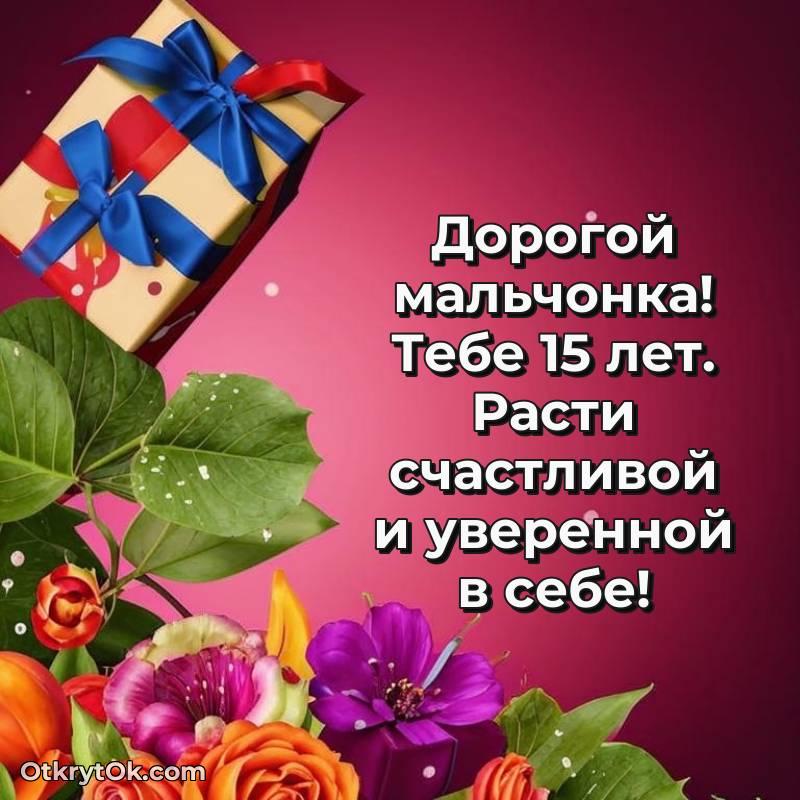 Иллюстрация Маме сына на 15 лет